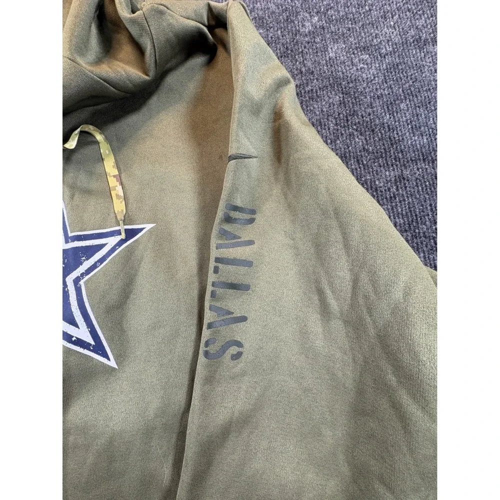Nike Dallas Cowboys Salute to Service Therma-FIT Hoodie Olive Camo Mens XL